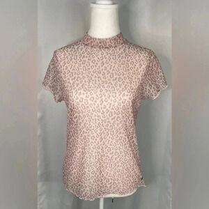 Justice top sheer short‎ sleeve girls
